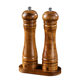 Japanese Pepper Grinder Set Household Solid Wood Antique Manual Grinding Sea Salt Grain Black Pepper Grinding Bottle