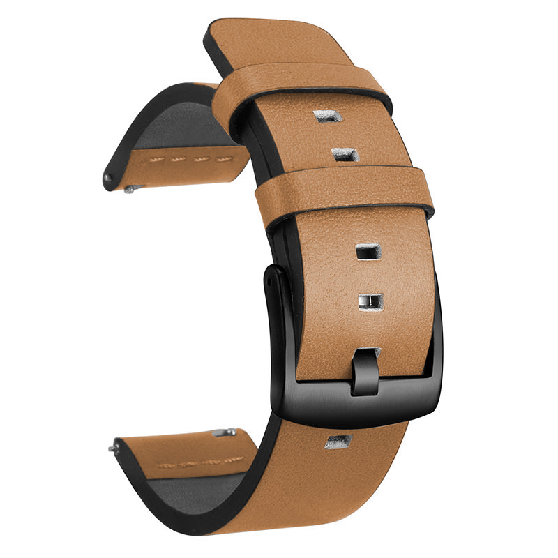 Suitable for Samsung GearS3 S2, Huawei and other universal leather cowhide strap 20 22mm 4 Size
