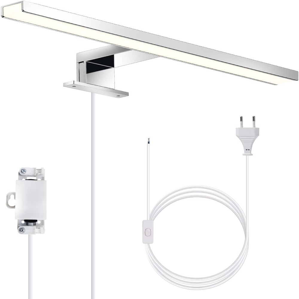 Led mirror headlight without hole clip mirror lamp open cabinet mural bathroom toilet dressing table mirror cabinet makeup lamp