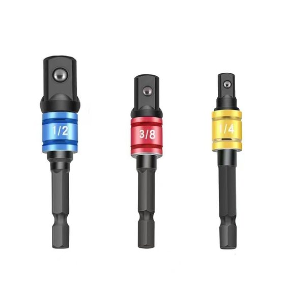 Wholesale supply of 3pcs color steel ball connecting rod sleeve connecting rod connecting rod with steel ball 1/2 1/4 3/8