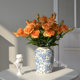 Artificial flower 3-head eustoma bouquet realistic floral wedding home decoration dining table flower photography props