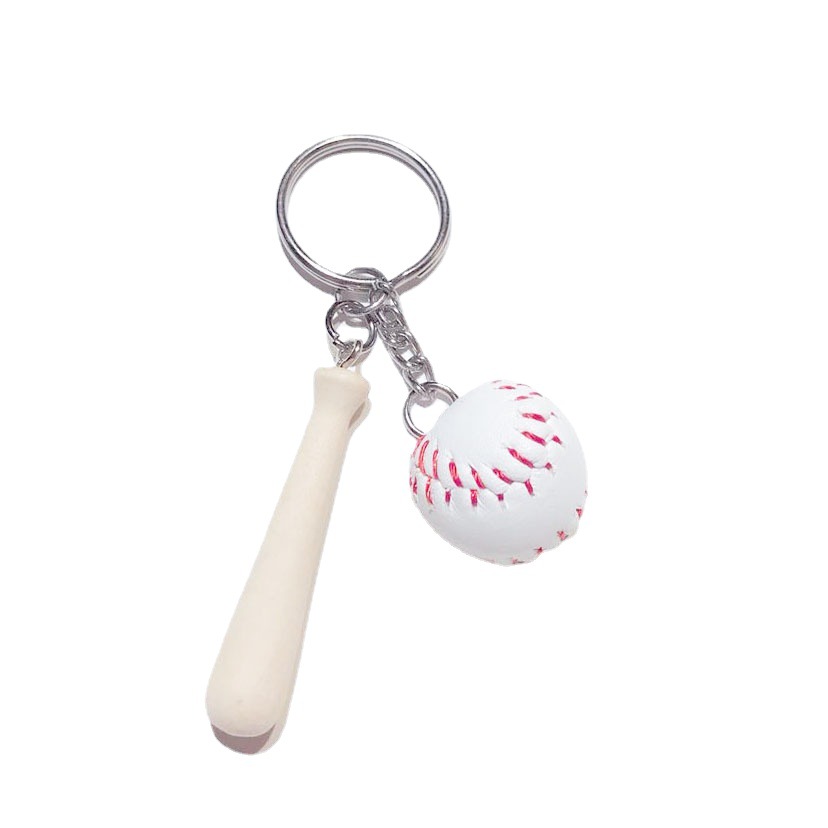 Baseball Bat Keychain Sports Commemorative Gift Mini Baseball Softball Keychain Craft Bag Pendant Pendant Factory