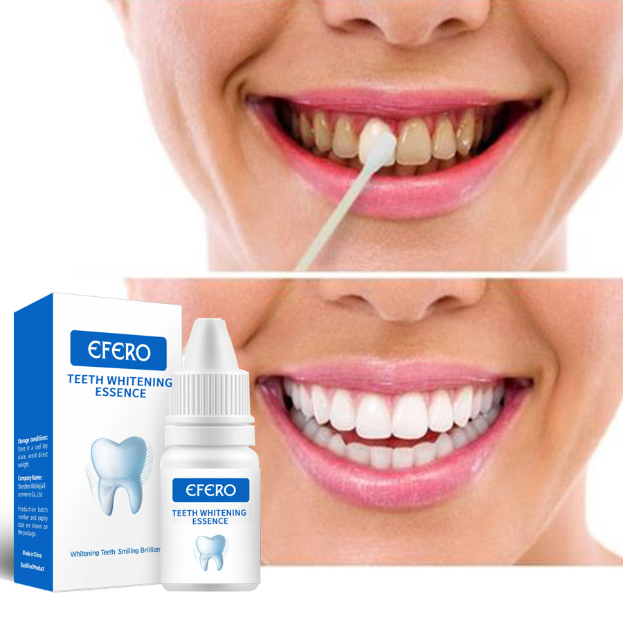 EFERO Tooth Tooth Whitening Liquid yellow Tooth smoke Tooth stain dental plaque Tooth cleaning Liquid powder