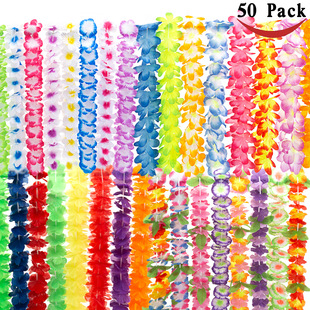 Hawaiian Party Wreath Cross-border New Multicolor Collocation Festive Birthday Party Wreath Wreath