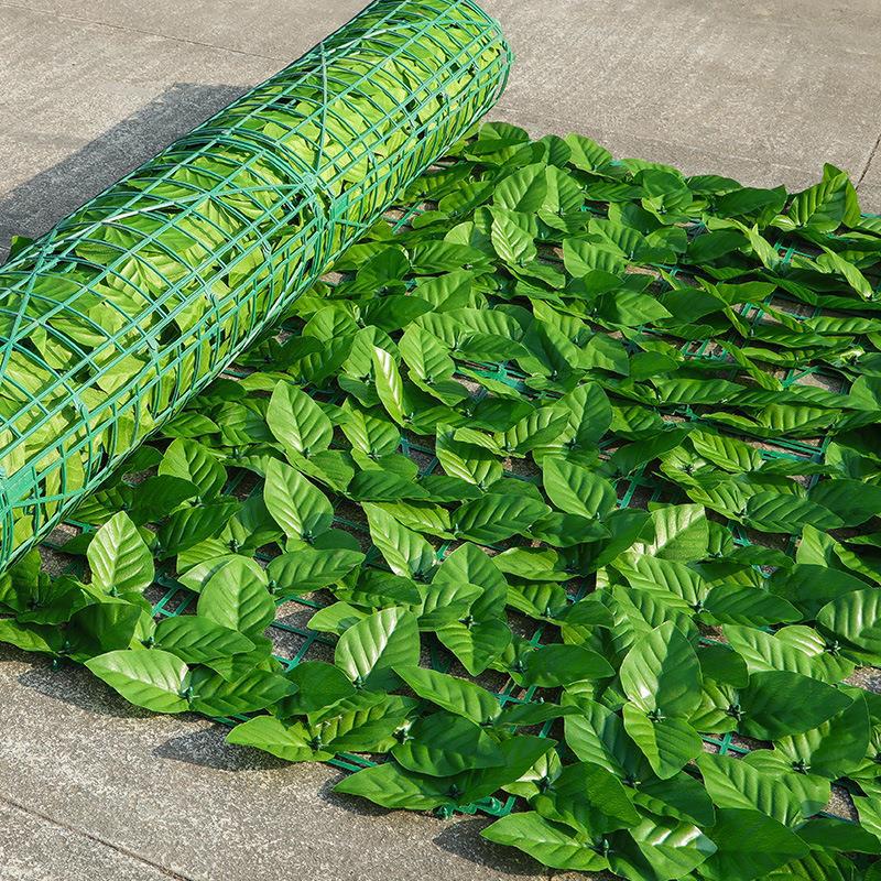Simulation Fence Leaf Fence Artificial Fence Net Simulation Plant Green Leaf Decorative Fence Fence