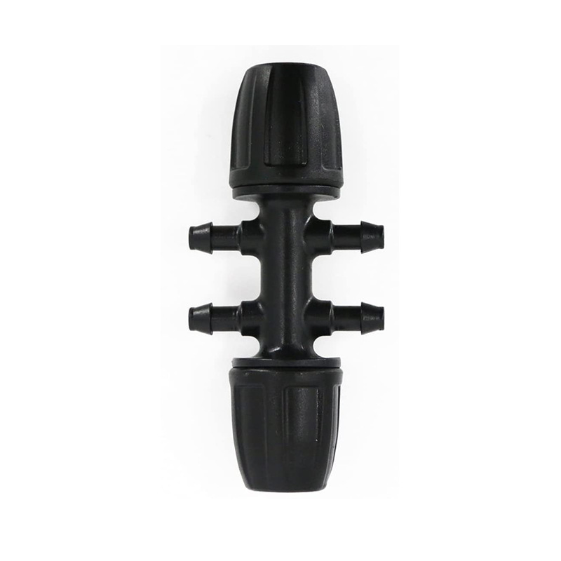 Factory 812 wool pipe joint 912 straight through tee garden irrigation automatic flower watering water drip irrigation joint
