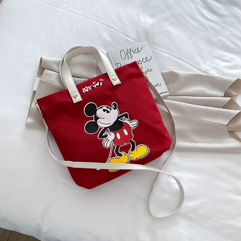 Women's Bag New Canvas Bag Fashion Printed Casual Student Backpack Casual Shoulder Bag Large Capacity Crossbody Bag