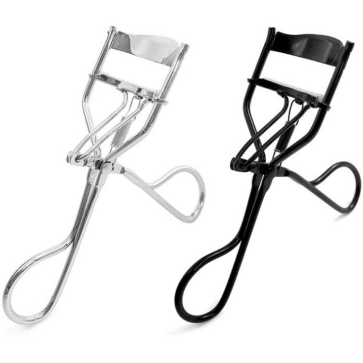 Special batch eyelash curler export high quality stainless steel curling eyelash curler black silver with spring in stock