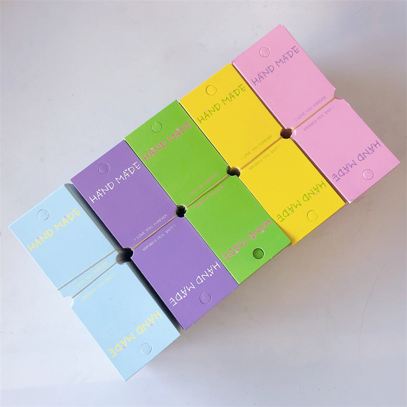 Color hademede Folding Card Paper ~ Kids Adult Sweet Hairpin Haircord Paper Card Headwear Card Hair Accessories Bag
