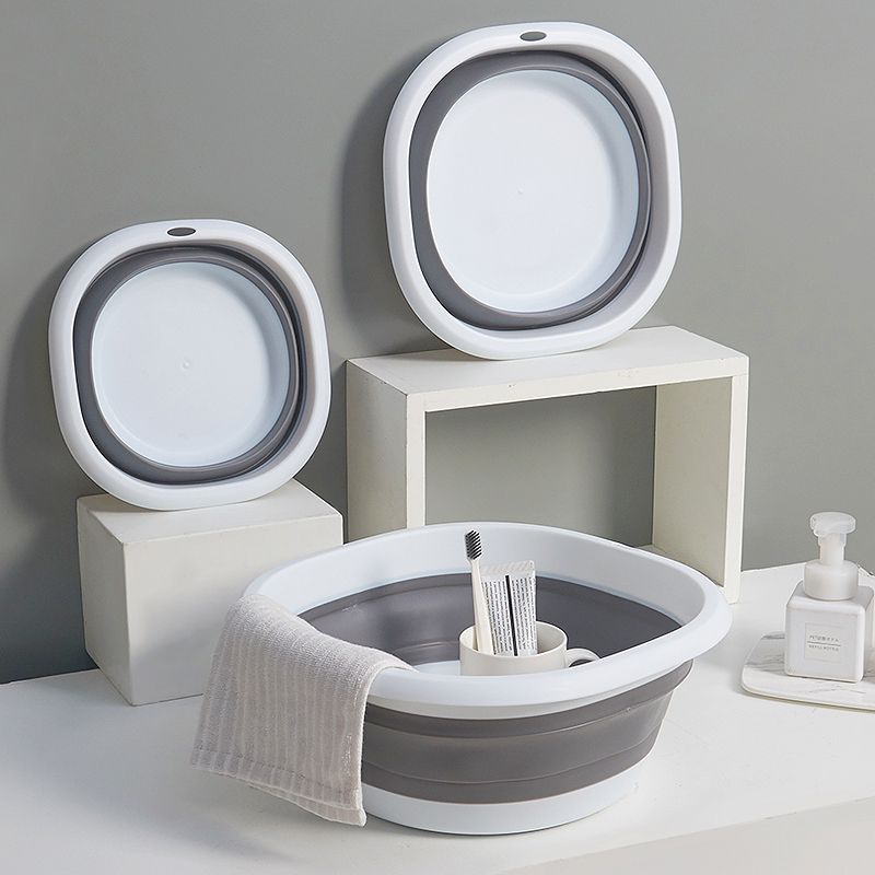 Folding Basin Portable Travel Foldable Basin Washbasin Student Dormitory Washbasin Plastic Small Basin Household