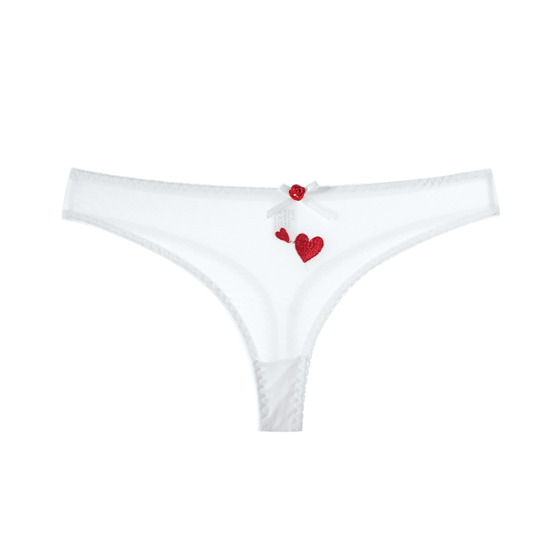 Cross-border for Europe and the United States transparent briefs ladies underwear embroidery cute mesh lace sexy underwear supply