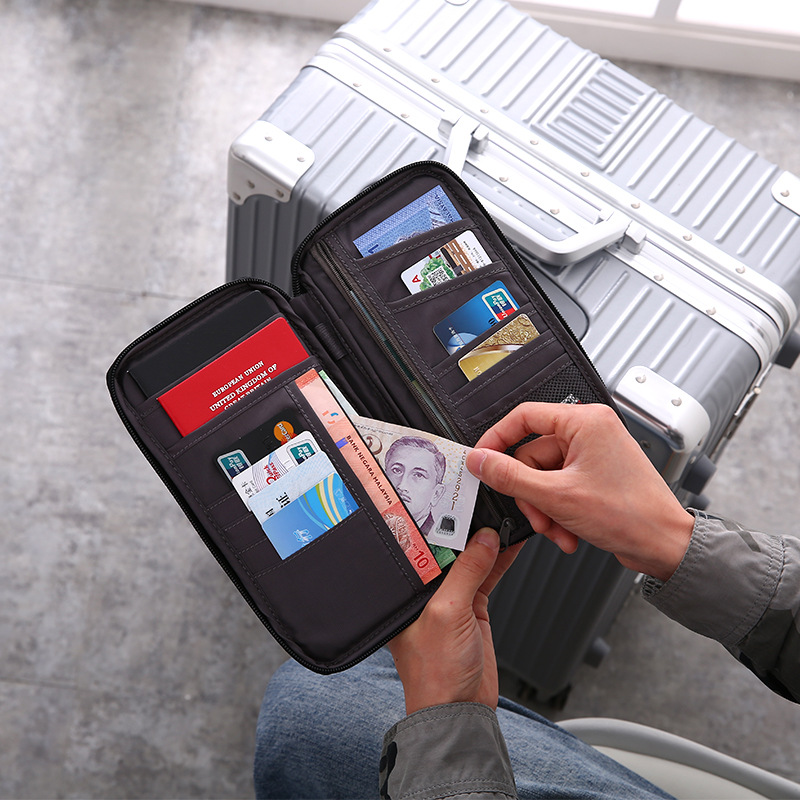 New Multi-functional Travel Passport Storage Creative Waterproof Passport Bag Portable Passport Card Bag Certificate