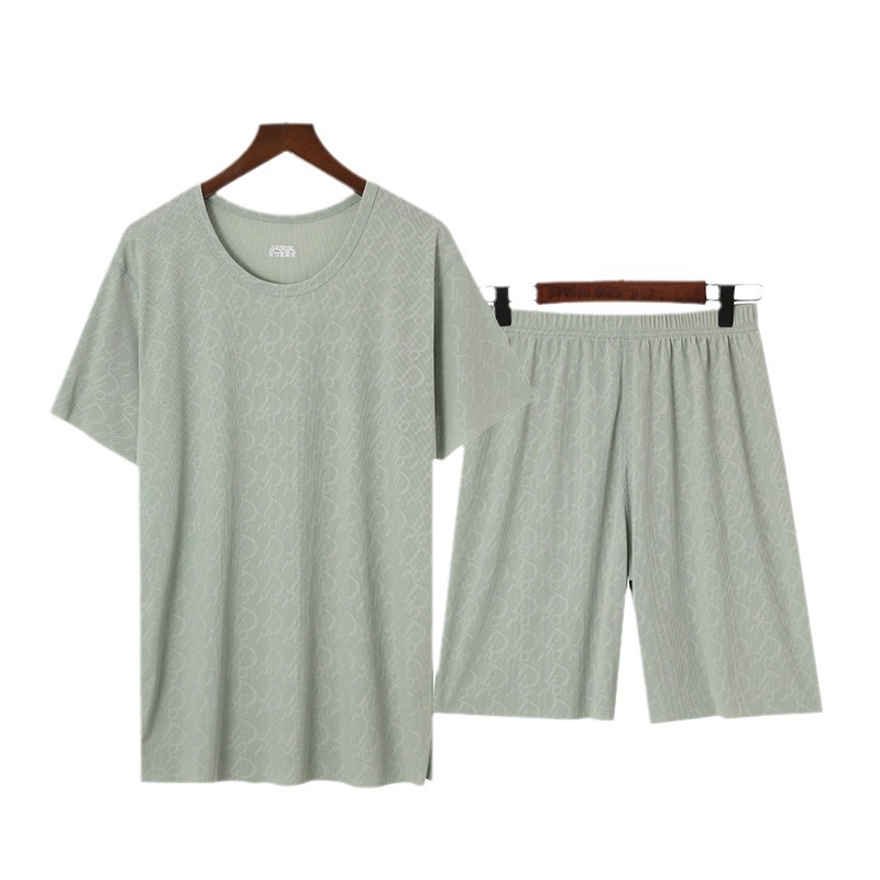 New Summer Ice Cool Women's Casual Suit Thin Fashionable Home Clothes 2 Pieces Suit Men's Quick-drying Sports Set