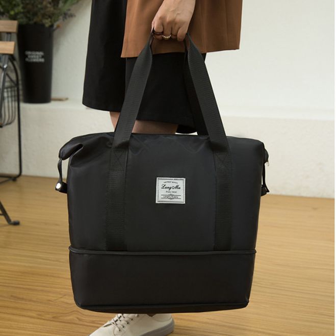 Large travel bag women's wet and dry separation sports shoulder bag portable lightweight storage bag Fitness Bag Men's waterproof luggage bag