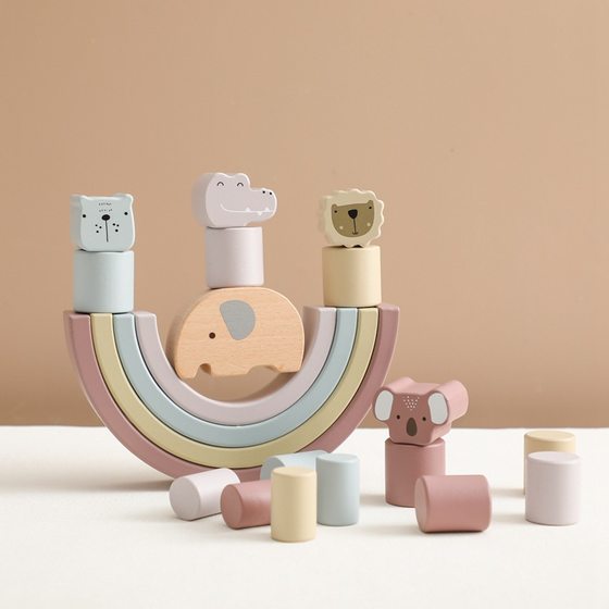 Children's Early Education Educational Toys Wooden Elephant Balance Toys Baby's Intelligence Development Exercise Hands-on Ability Toys
