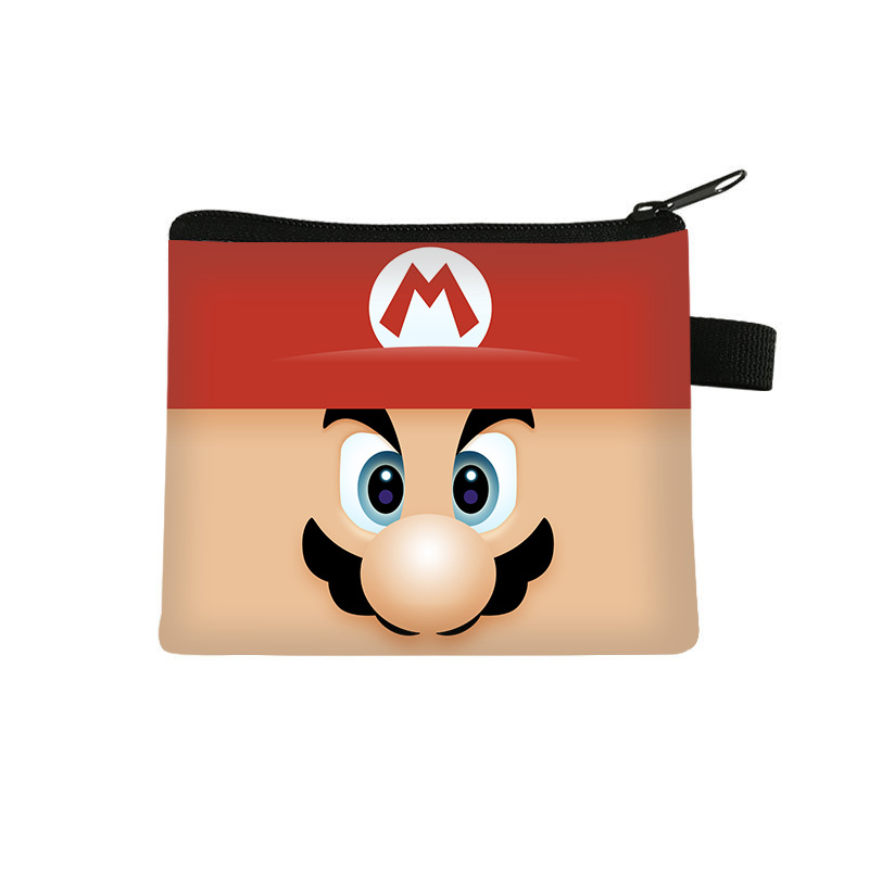 Super Mary Bag Children's Coin Purse Student Cartoon Cute Card Bag All-match Fashion Zipper Storage Bag