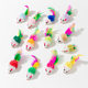 Pet supplies manufacturer simulation plush Mouse doll suit feather mouse scratch-resistant molar cat toy
