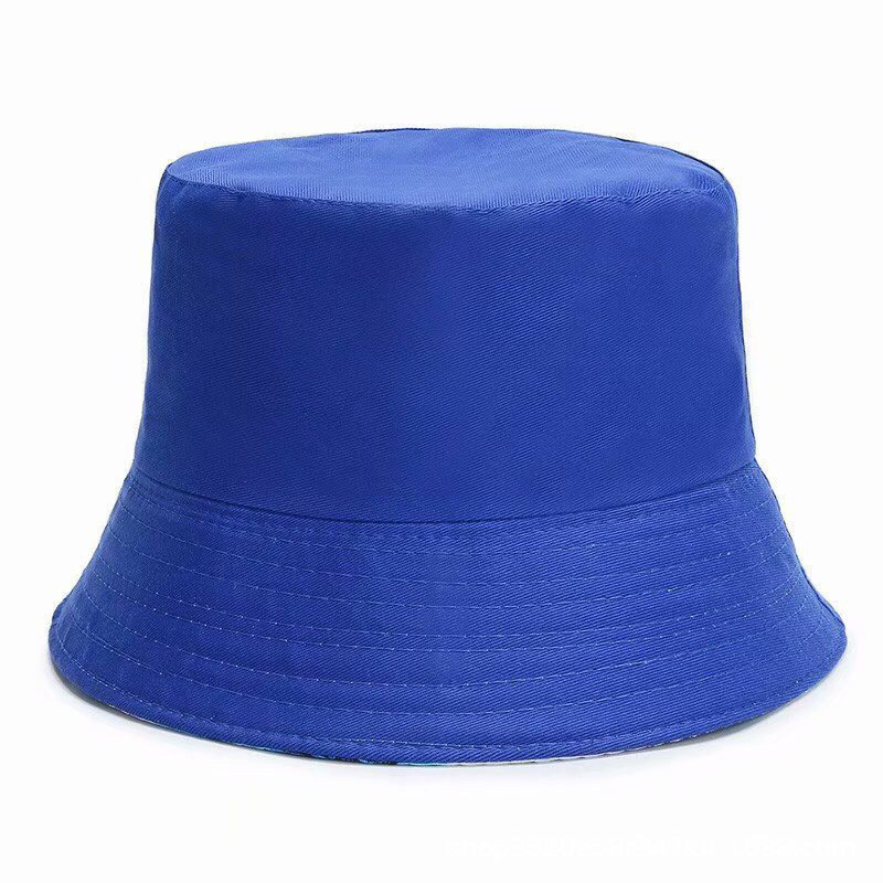 Factory wholesale fisherman hat outdoor printed logo embroidery sunshade sun protection parent-child travel hat big hat brim big head circumference