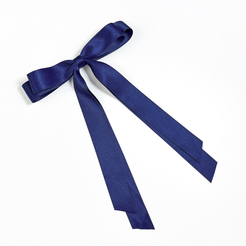 Doppellagige Haarspange mit Schleife im koreanischen Stil für Damen, Ballettmädchen, seitliche Klammer am Hinterkopf, schlichtes, allgleiches Haar-Accessoire_voghion.com