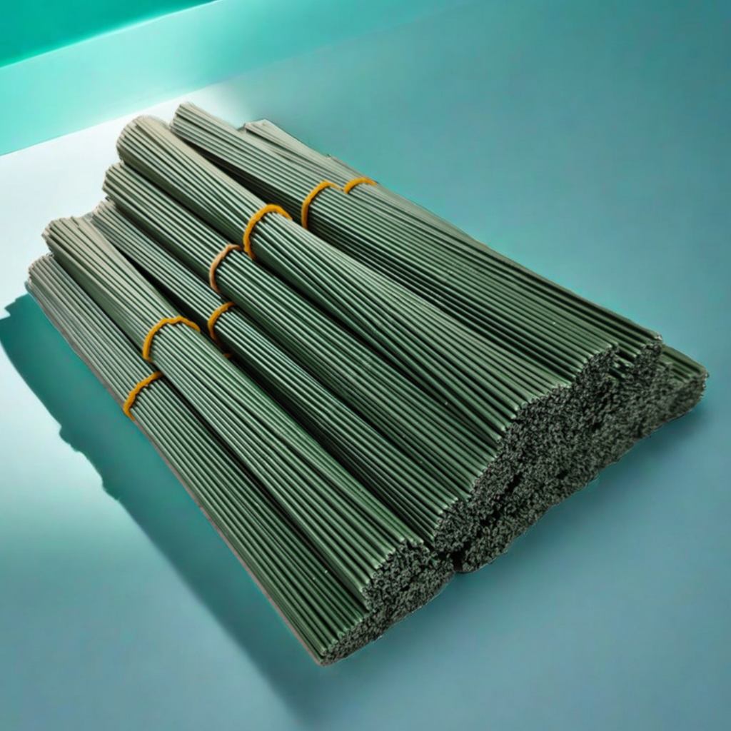 Factory straight hair twist rod No. 2 flower rod wool flower material diy hand woven 2mm coated flower rod flower stem