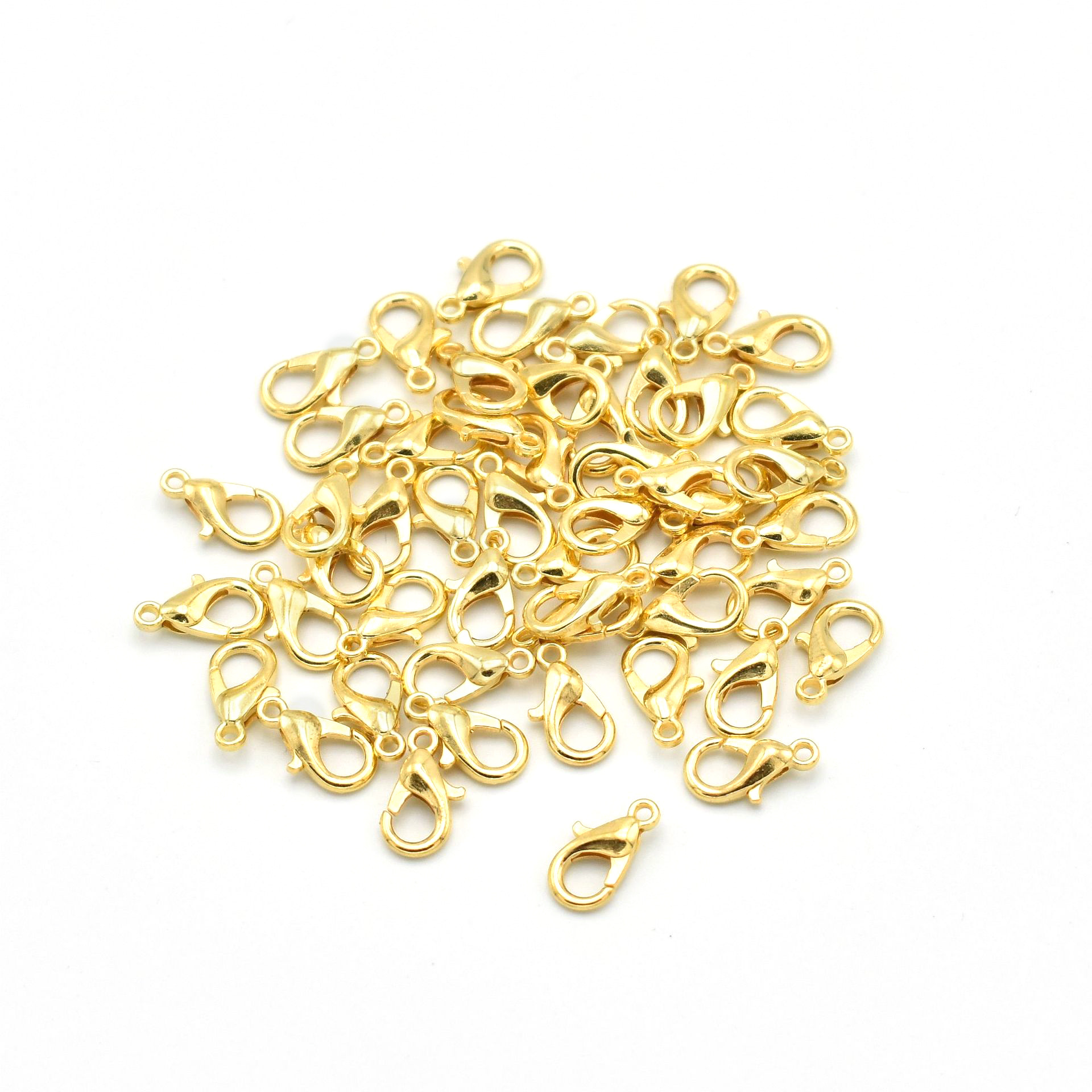 50 zinc alloy electroplated lobster clasp dog chain keychain bracelet connection buckle diy material beaded accessories wholesale