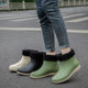 Non-slip Rain Boots Kitchen Waterproof Shoes Laundry Women's Summer Short Tube Rubber Shoes Plastic Overshoes Water Boots Thickened Rain Boots All-match