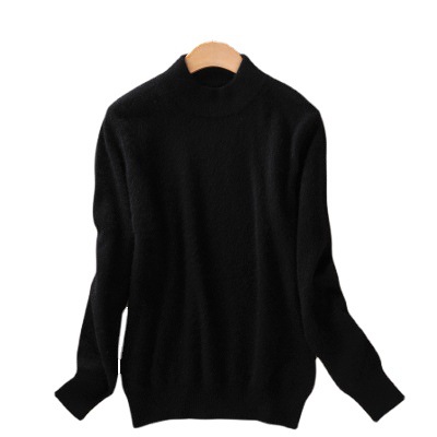 Spring and autumn winter new pullover ladies half high collar knitted bottoming shirt slim special wool sweater a generation of hair