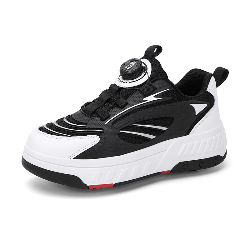 Dingjian new children's walking shoes roller skating boys' four-wheel explosion shoes student deformation skating shoes girls' roller shoes