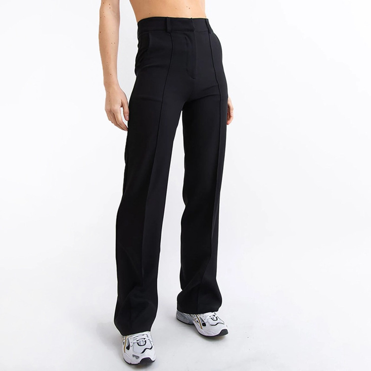 Commuter Business Casual Pants 2023 Spring New Solid Color Simple Fashion Straight Leg Wide Leg Pants Slim Fit Trousers