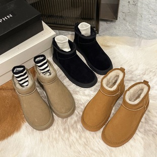 Snow boots Women's 2022 Winter new velvet warm casual anti-velvet short boots foreign trade large size thick-soled cotton boots for couples