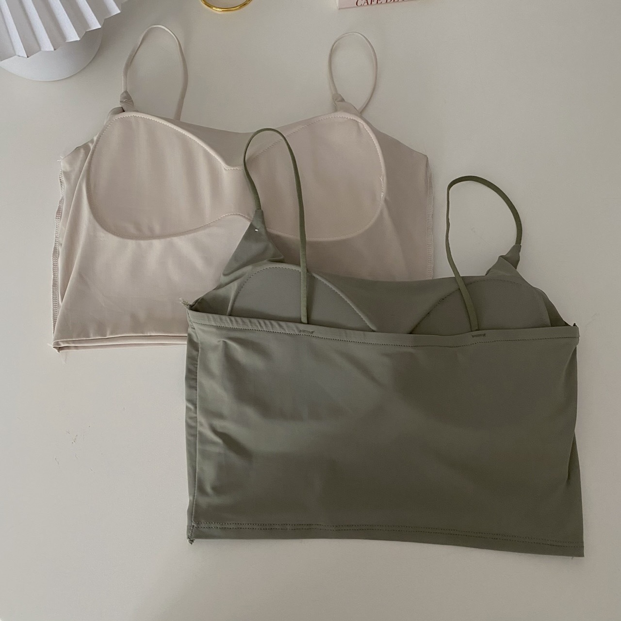 Ice Silk Beautiful Back Fixed Cup Summer Inner Sling Tube Top Anti-running Light Bottoming Outer Wear One-piece Gathered Sexy Chest Wrap