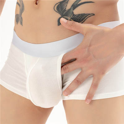 Underwear men's young men's boxers ribbed space capsule U convex large bag skin-friendly breathable Men's underwear wholesale men