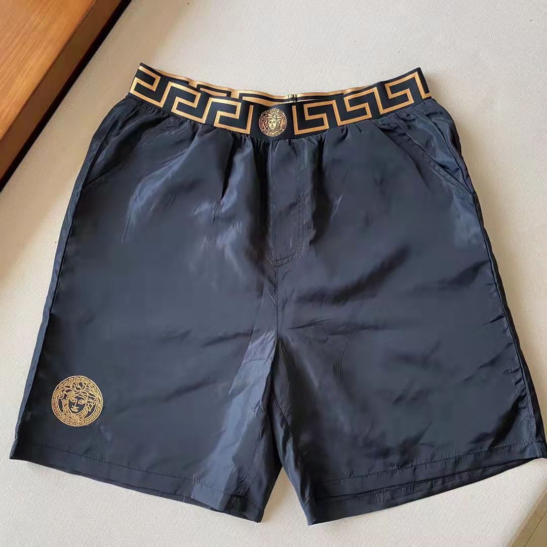 2022 Summer New Medusa Fashion Brand Men's Shorts Five-point Pants Beach Pants Ice Silk Pants Men's Pants Fashion