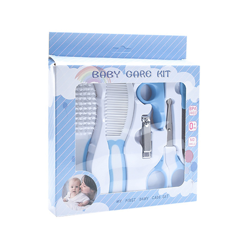 Maternal and Infant Supplies Direct Selling Comb Brush Scissors Nail Scissors Baby Care suit 6-Piece Set