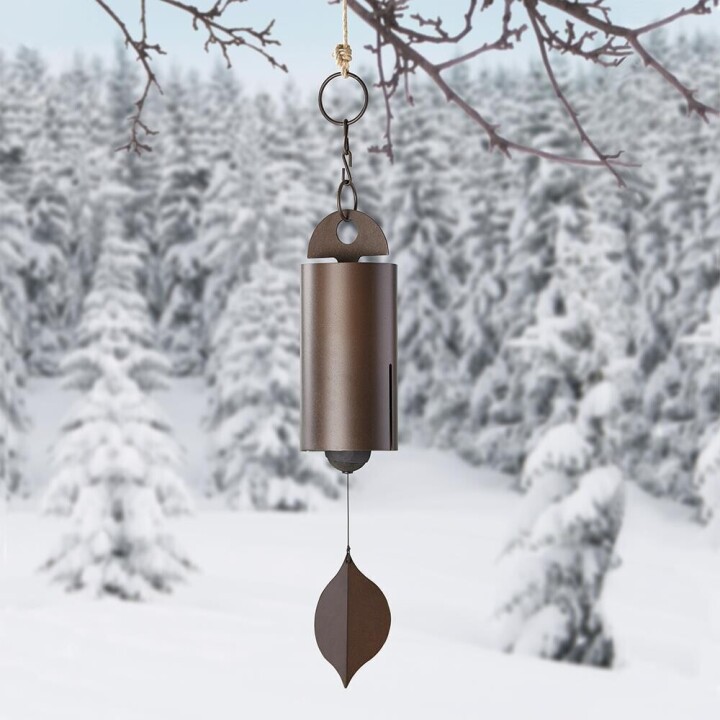 Cross Border Independent Station Hero Windbell Outdoor Wind Chimes Courtyard Decorative Leaves Wind Chimes Vintage Metal