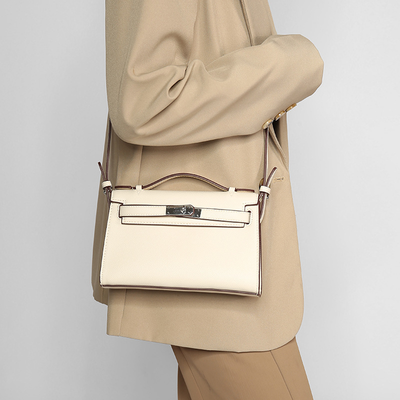 New fashion Kelly bag commuter simple fashion classic all-match shoulder crossbody women's bag hand carrying high sense