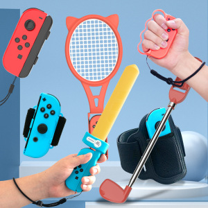 Accesorios deportivos Nintendo Switch, bádminton, tenis, Golf, boxeo, valla Compatible con Ns Oled, consola de juegos de ordenador Digital