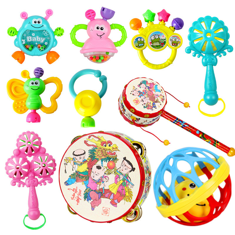 7-piece rattle set + Ping An rattle + tambourine + Jingle Ball