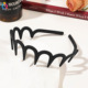 Zhongpin big wave headband-matte black