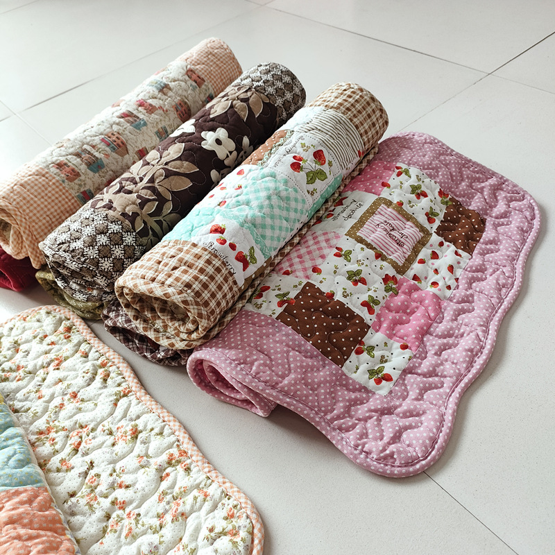 Cotton printed quilted household floor mat manufacturer children's bedroom door mat door mat carpet floor mat 40*60