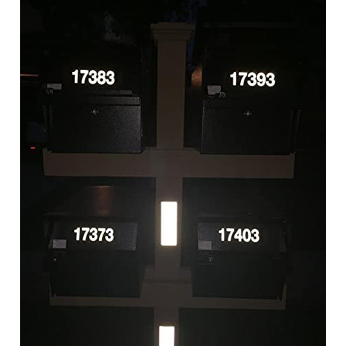 Foreign trade hot-selling reflective digital waterproof label mailbox mailbox number decal retro classic style digital sticker