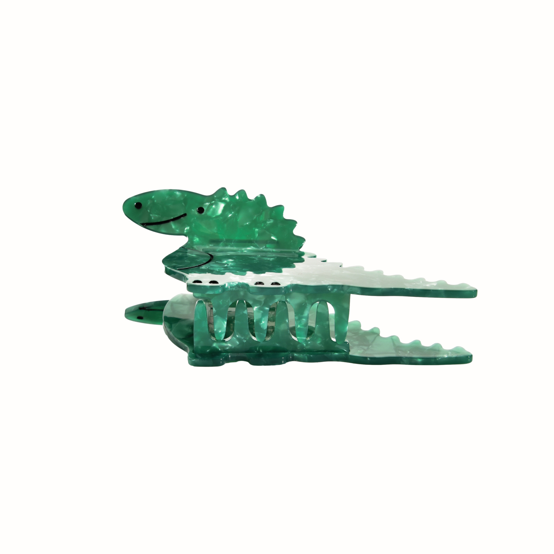 Accessori per capelli YHJ 2024 Nuovo fermaglio per capelli a forma di dinosauro con animali dei cartoni animati, in acetato, con arricciatura posteriore, con squalo_voghion.com