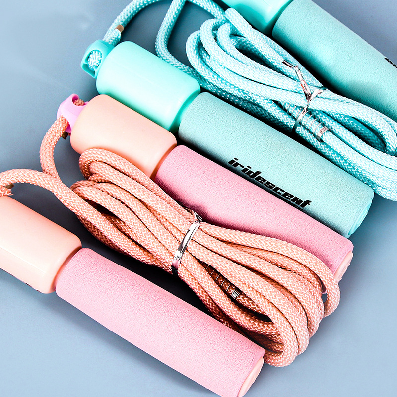 Children's counting skipping rope student special sports examination senior high school entrance examination training adjustable sponge handle skipping rope wholesale