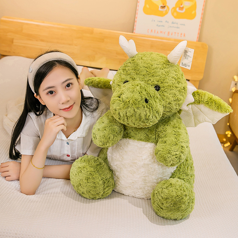 Cross-border Plush Toy Cute Little Dinosaur Doll Children Sleeping Pillow Dinosaur Doll Birthday Gift for Boys and Girls