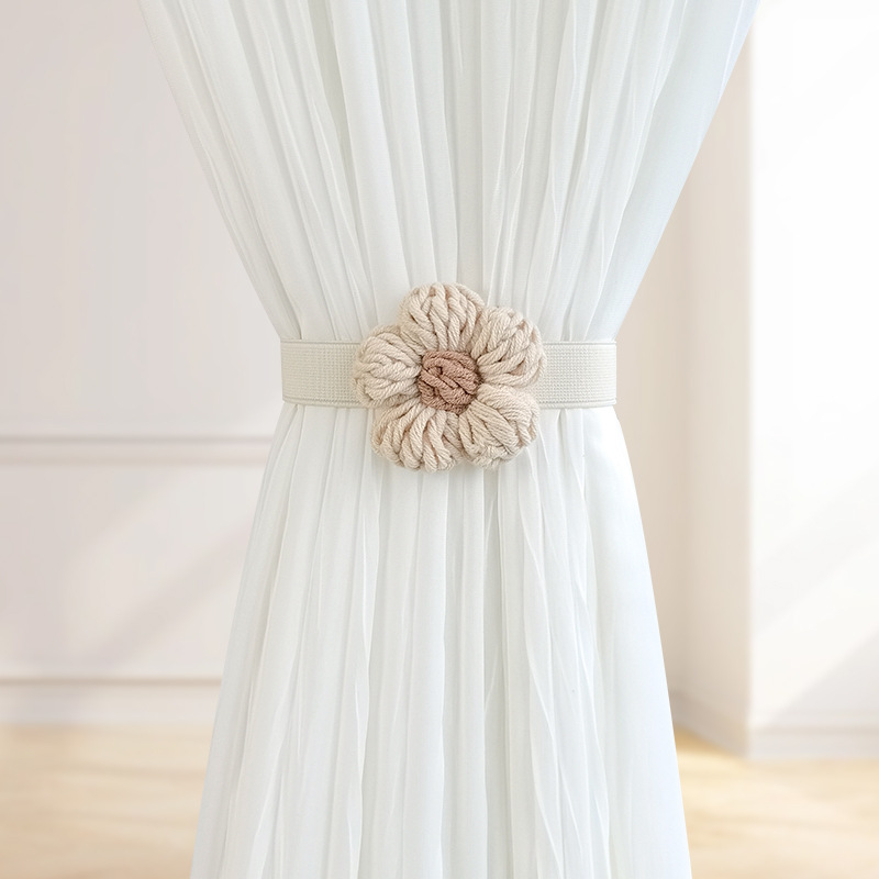 Nordic Simple Tassel Curtain Strap Japanese Style Fresh Style Woven Strap Collecting Rope Creative Gauze Curtain Storage Tie Ornament