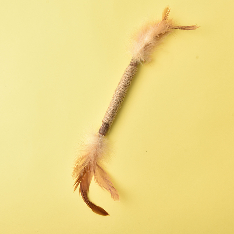 Hemp Rope Polygonum Capsules Catnip Ball Cat Tease Stick Self-relief Bite-resistant Molar Kitten Kitten Toy Supplies