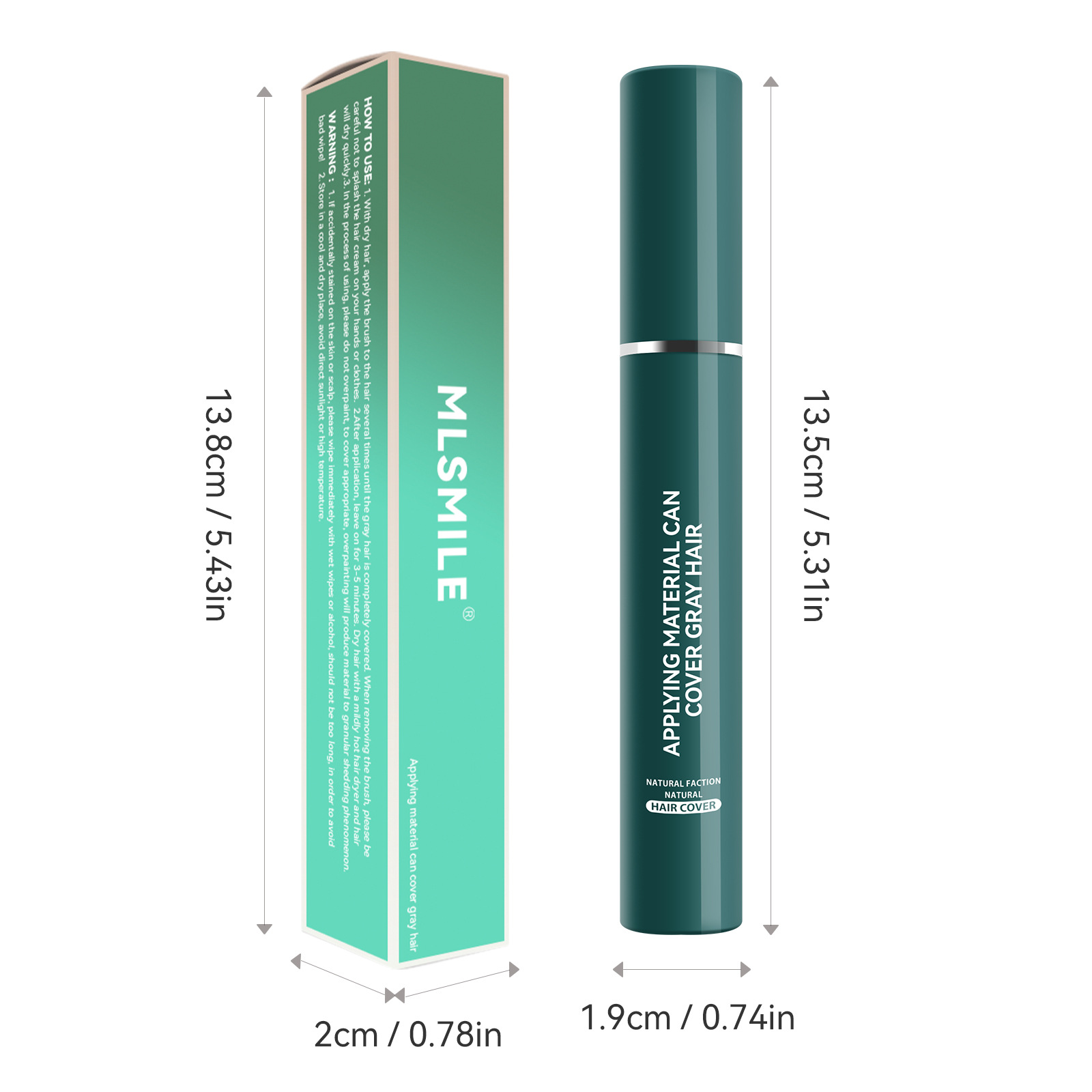 Cross-border dedicated disposable hair dye pen cover white hair color supplement brush black hair stick does not stimulate temporary hair dye wholesale