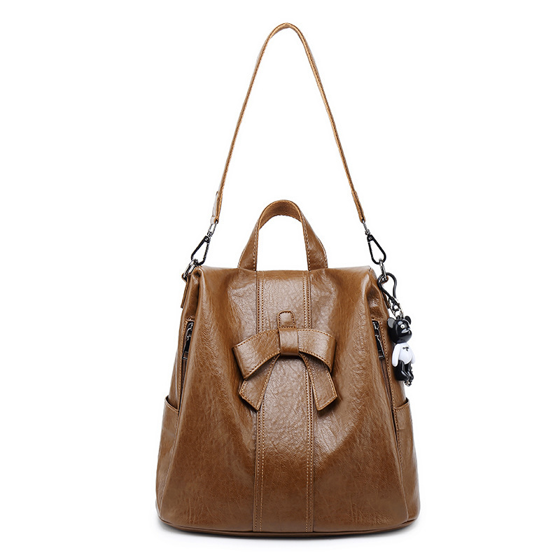 Anti-theft Backpack Women's 2024 Spring and Summer New Korean Fashion Multi-use Cute Bow Backpack Travel Bag Trend