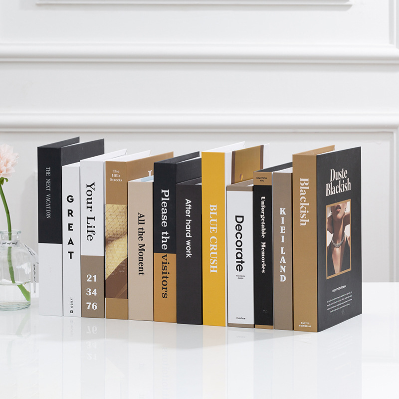 Fake Book decorative book decoration simple new Chinese European Nordic book bookcase decoration simulation book props wholesale