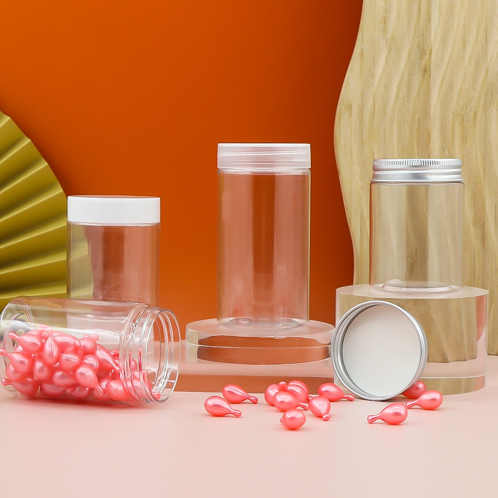 30 40 100 150ml spot wide mouth bottle cream cream mask sub-cans pet transparent plastic cans